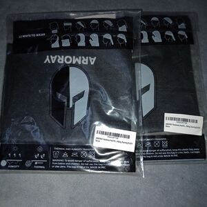 2 New Black Multi-Function Headwear